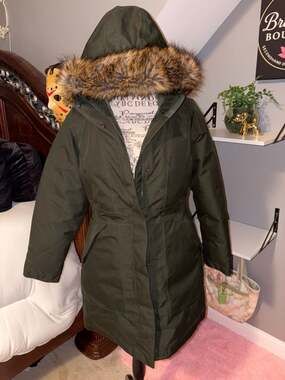 The North Face Women's Arctic Down Parka in Rosin Green